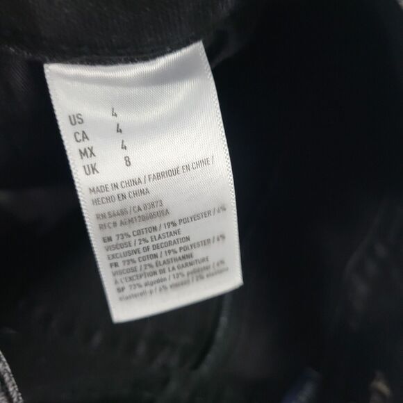 American eagle super stretch X hi-rise shortie black shorts 4 womens 2403 26W - Picture 10 of 11